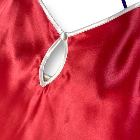 VTG Victoria's Secret Slip Dress Sz L Pink/Purple Satin Lingerie Negligée 90s - Picture 5 of 13